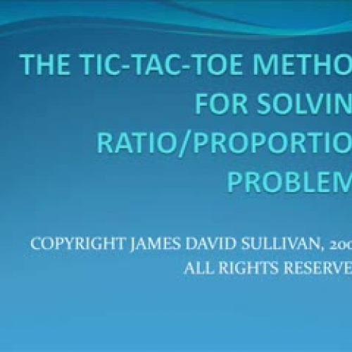 Sovling Ratio/Proportion Problems the EASY Wa