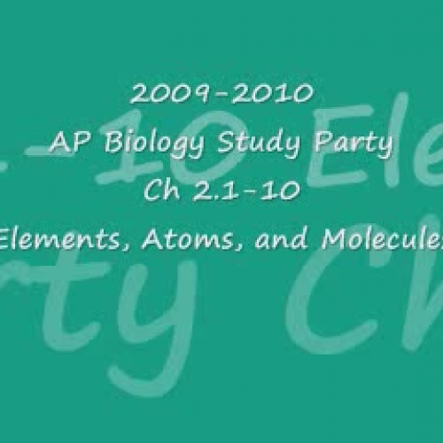 Ch 2a Chemistry