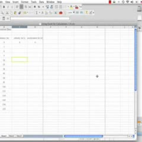 Using Excel for Calculations