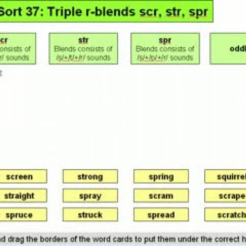 Lime Sort 37 Triple r-blends scr, str, spr