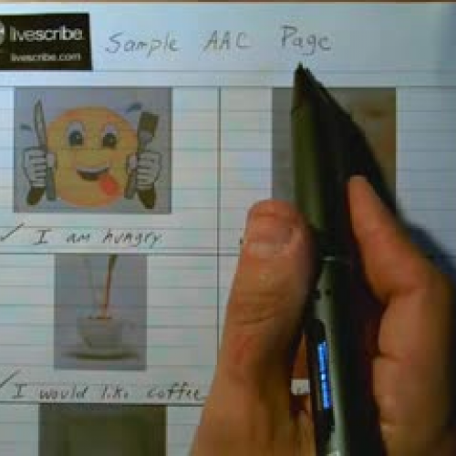 Livescribe Smartpen Enabled AAC Page with Pic