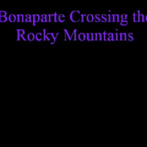 Bonaparte Crossing the Rocky Mtns. (Med)