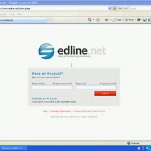 Navigating the Edline Website