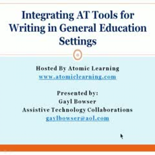 Integrating Assistive Technology Writing Tool