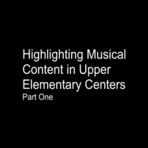 Highlighting Musical Content &amp; Skill, Par