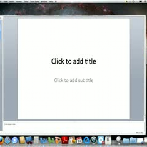 Creating a Power Point