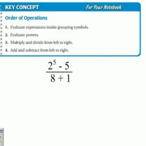 6th Grade Math Lesson 1-4 part 2
