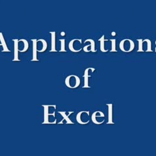 Applications of Excel