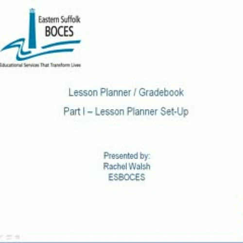 Part 1 Lesson Planner