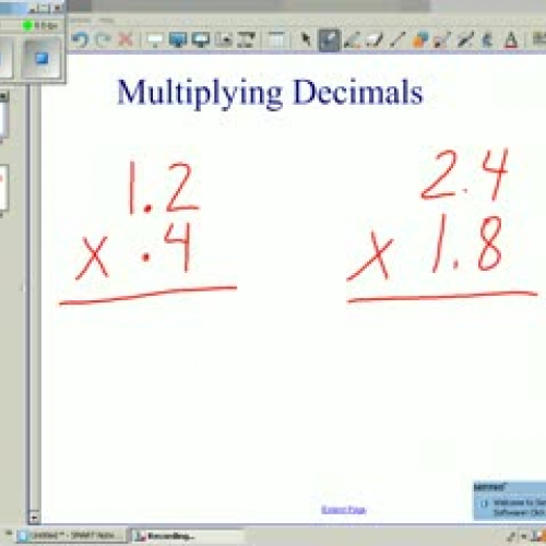 Multiplying and Dividing Decimals