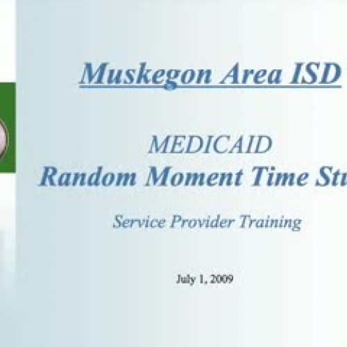 Medicaid Random Moment Time Study