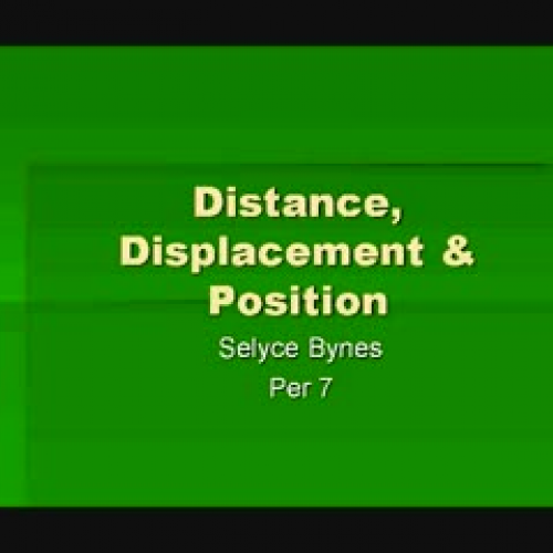 Distance, Displacement, and Position