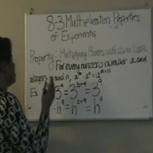 8-3 Multiplying Exponents