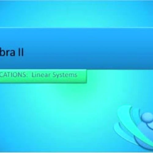 Application Linear Systems