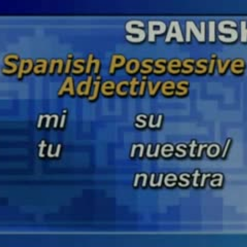 Spanish - Possessive Adjectives