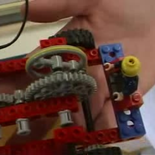 Solar Lego Car in Motion