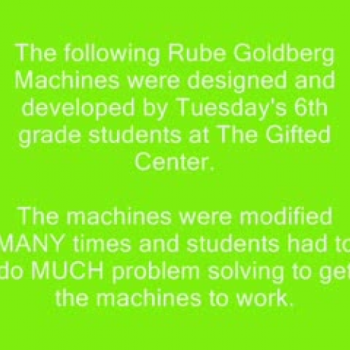 Rube Goldberg Machines