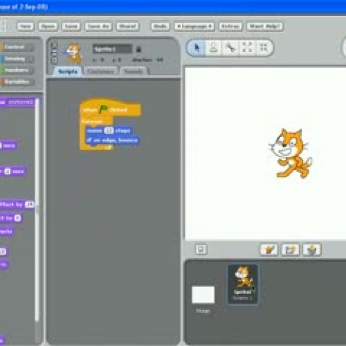 Scratch Taskcard 2 Video:Change effects (colo