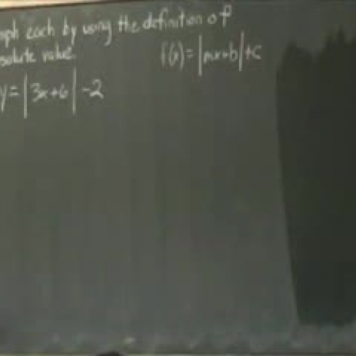 Graphing an Absolute Value Function -- part 3
