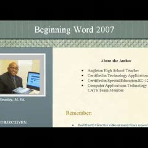 word 2007 training
