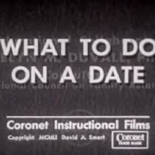 What to Do on A Date 1950s