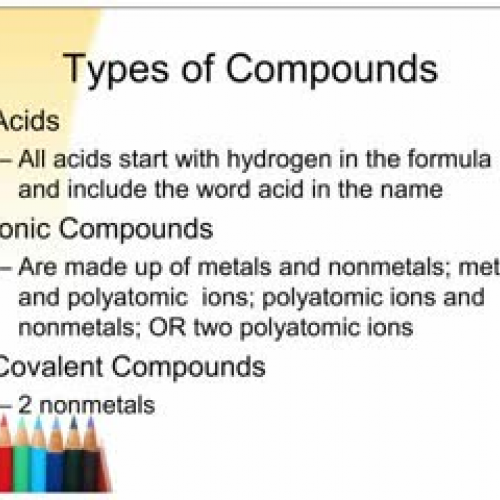 McEachern Types of Compounds and Charges
