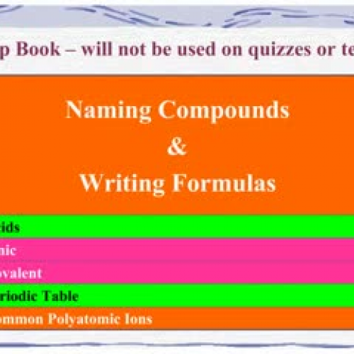 Mceachern Naming and Formulas Flipbook