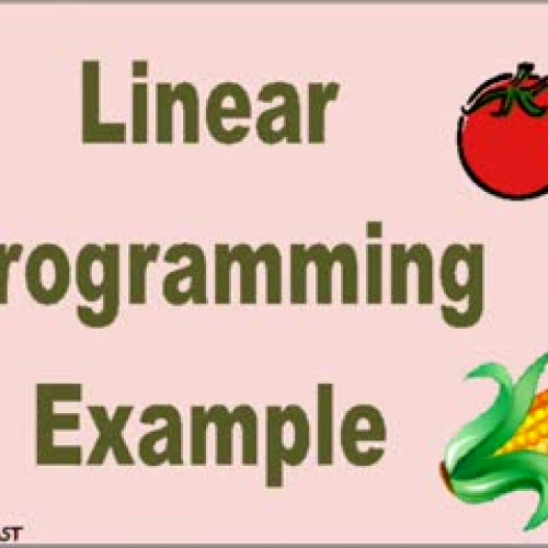 Linear Prgramming Example KORNCAST