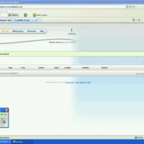 Creating a New List in Noodle Tools