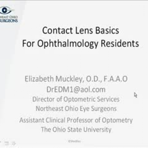 Contact Lens Lecture