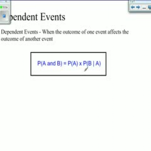 Probability - Dependent Events