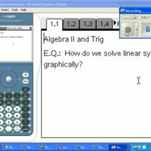 Lesson 7 Solving Systems Graphically