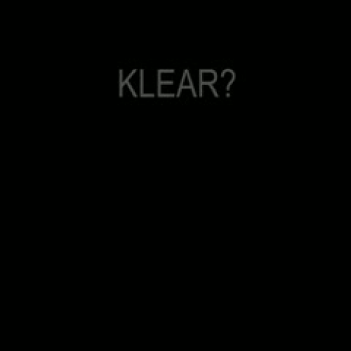 I can see KLEAR-ly now