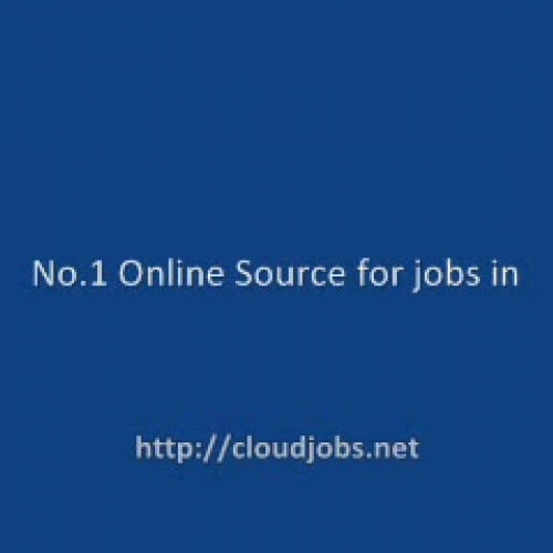 Search Cloud Computing Jobs - Free Service fo