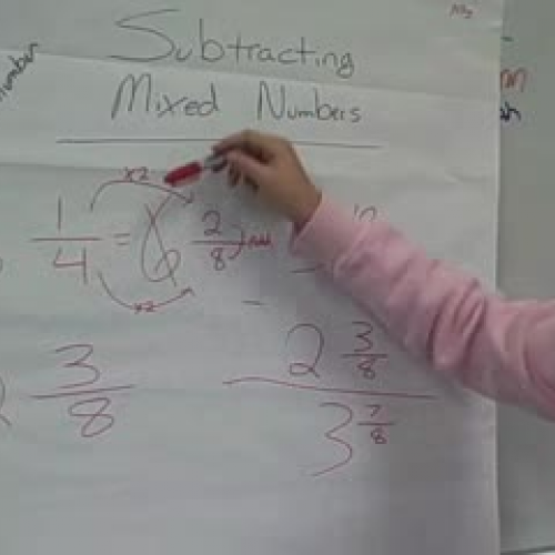subtracting mixed numbers