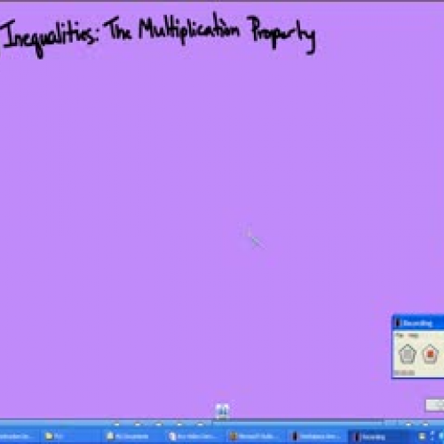 Solving Inequalities:  The Multiplication Pro