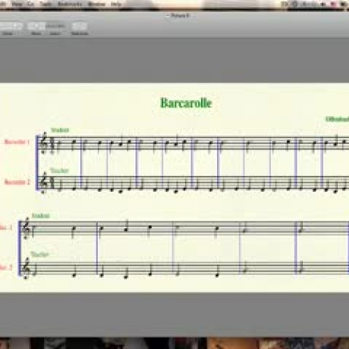 How to play "Barcarolle"