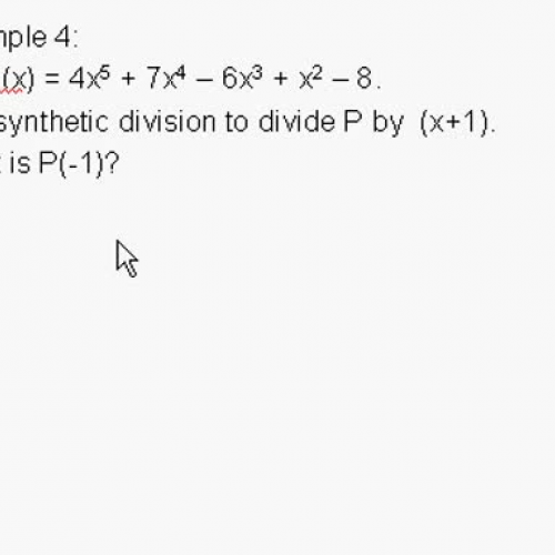 Polynomial Division 3