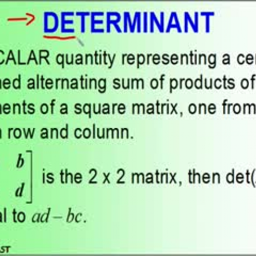 The Determinant KORNCAST