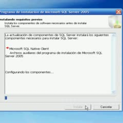 Instalar SQL Server 2005
