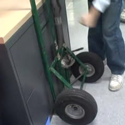 lever dolly heavy credenza