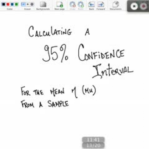 Calculating a Confidence Interval for the Mea