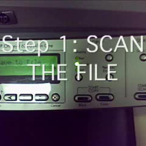 How to use a scanner
