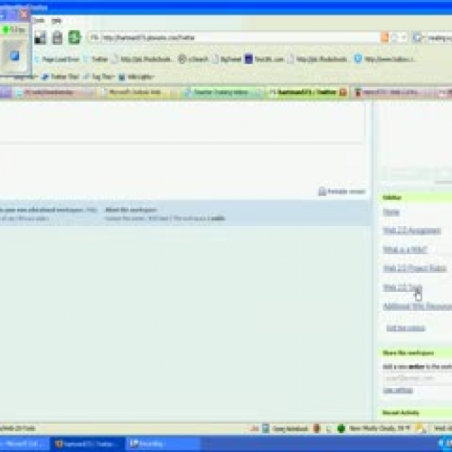 Linking your wiki page to the Web 2.0 Tools p