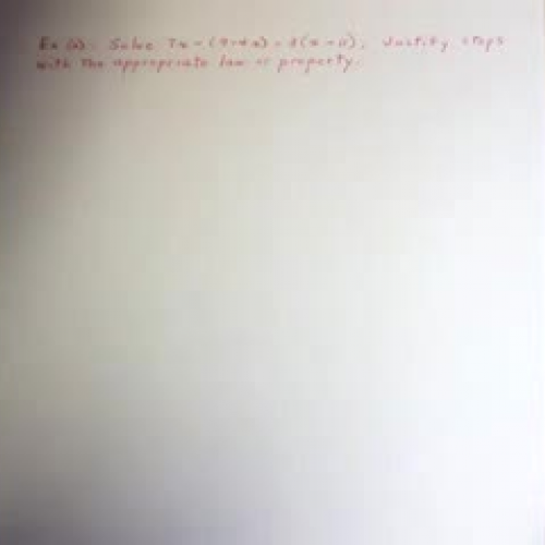 10.21.09 Equations with Parentheses