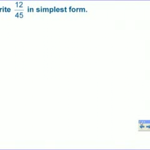 4-4 Simplifying Fractions
