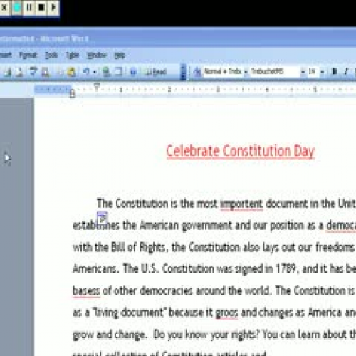 Formatting A Word Document- Copy and Paste