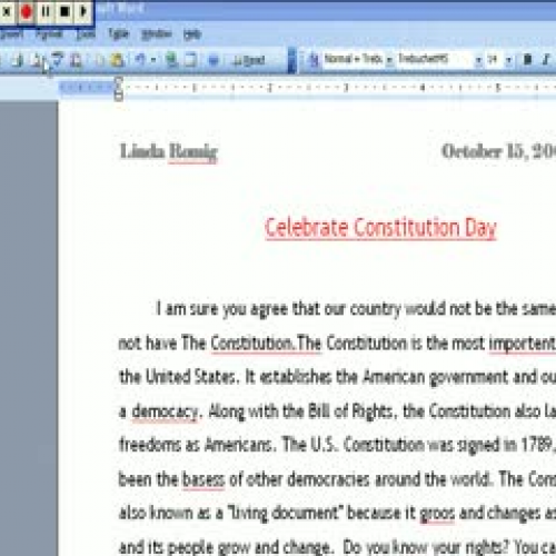 Formatting in Word- Columns