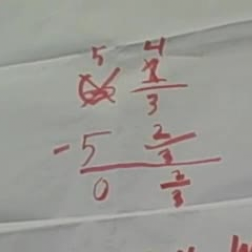 subtracting mixed numbers