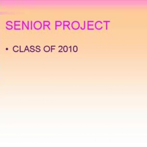 Senior Project 2010